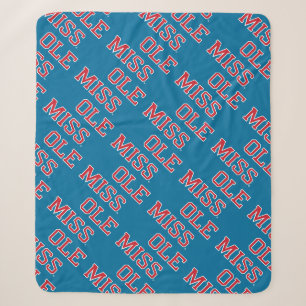 Cobertor Sherpa Universidade do Mississippi Ole Miss Wordmark