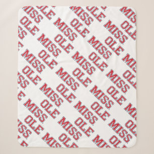 Cobertor Sherpa Universidade do Mississippi Ole Miss Wordmark