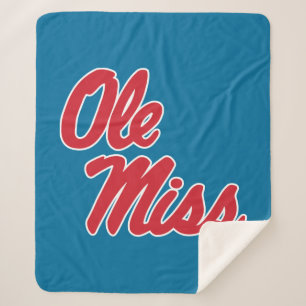 Cobertor Sherpa Universidade do Mississippi   Script Ole Miss