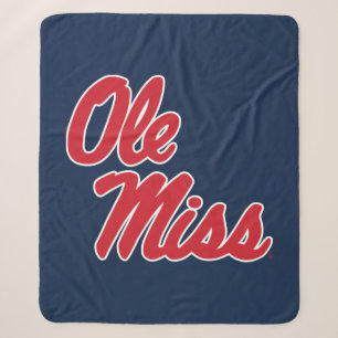Cobertor Sherpa Universidade do Mississippi   Script Ole Miss
