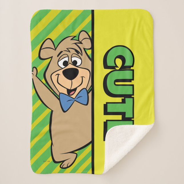 Cobertor Sherpa Urso Boo-Boo Bonito (Frente)