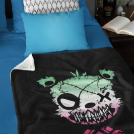 Cobertor Sherpa Urso Colorido do Sinalizador do Orgulho Abrosexual