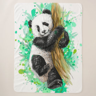 Cobertor Sherpa Urso Panda Bonito