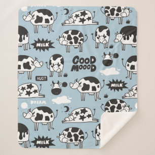 Cobertor Sherpa Vaca e leite