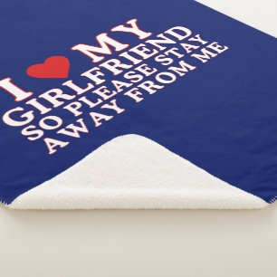 Cobertor Sherpa Valentine Day I Love My Namorada