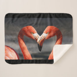 Cobertor Sherpa Valentine Flamingo