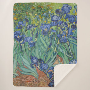 Cobertor Sherpa Van Gogh Vintage Irises