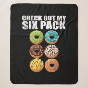 Cobertor Sherpa Veja Minha Camisa De Rosquinha De Seis Embalagens 
