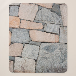 Cobertor Sherpa Velho muro de pedra do castelo antigo. abstrato, a
