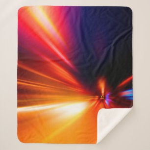 Cobertor Sherpa velocidade na estrada noturna abstrata,fundo,movim