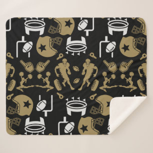 Cobertor Sherpa Ventilador de futebol americano