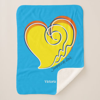 Cobertor Sherpa Verão do Amor - Nome Personalizado