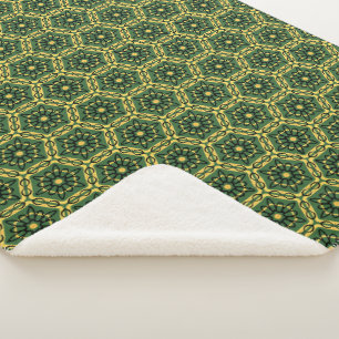 Cobertor Sherpa Verde Escuro Elegante Sherpa Blanket