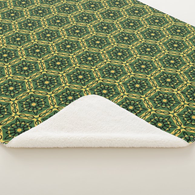 Cobertor Sherpa Verde Escuro Elegante Sherpa Blanket (3/4)