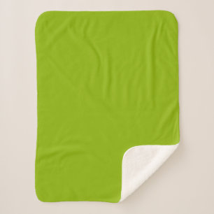 Cobertor Sherpa Verde-maçã (cor sólida)