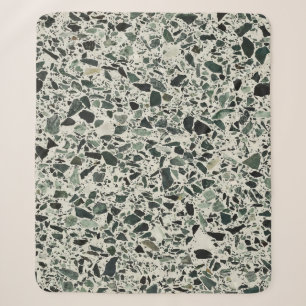 Cobertor Sherpa Verde moderno Terrazzo