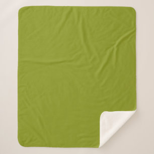 Cobertor Sherpa Verde na moda (cor sólida)