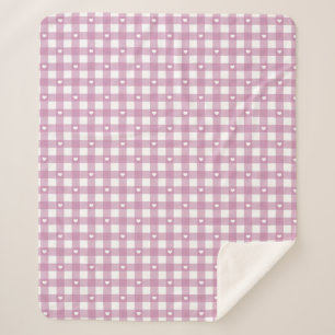Cobertor Sherpa Verificações Magenta