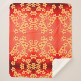 Cobertor Sherpa Vermelho com Laranja