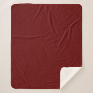 Cobertor Sherpa Vermelho Natal, vermelho sólido, vermelho profundo
