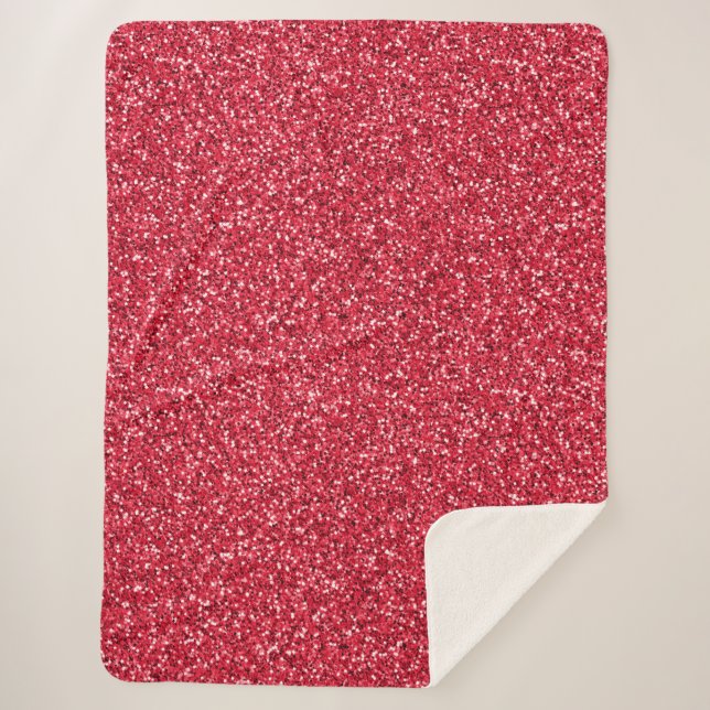 Cobertor Sherpa Vermelho Tijolo Brilho (Frente)