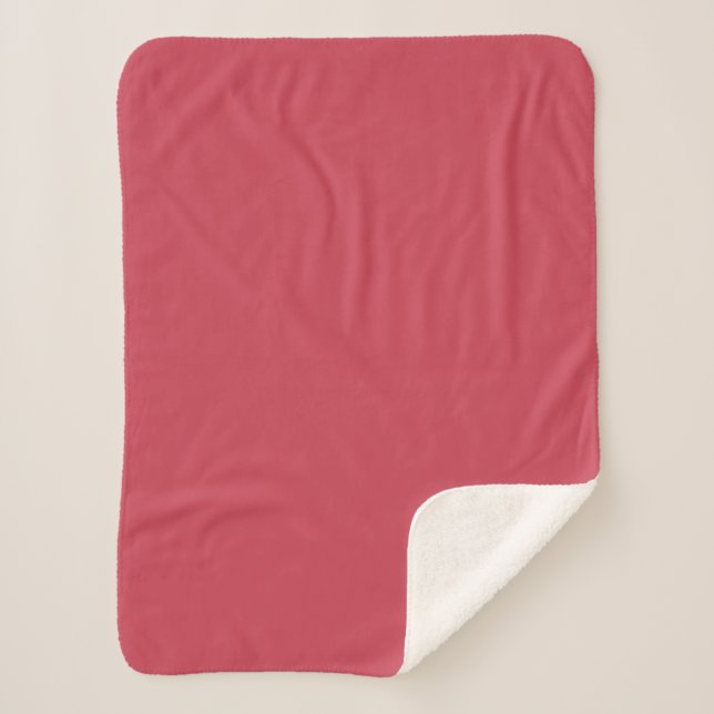 Cobertor Sherpa Vermelho-tijolo (cor sólida) (Frente)