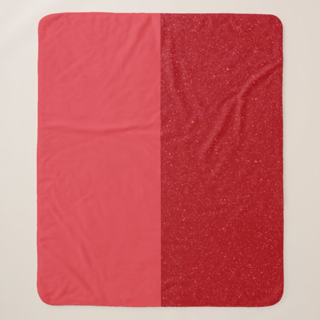 Cobertor Sherpa Vermelho Tomate Dividido – Persona (Frente)