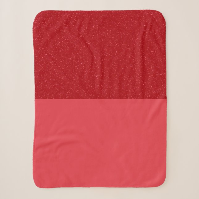 Cobertor Sherpa Vermelho Tomate Personalizado (Frente)