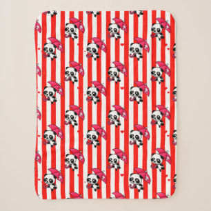 Cobertor Sherpa Vermelho White Stripes Cugado