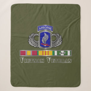 Cobertor Sherpa Veterano da Brigada Aerotransportada 173ª  no Viet