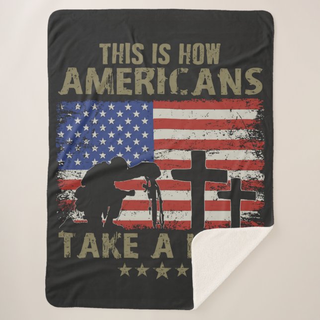 Cobertor Sherpa Veterano dos EUA (Frente)