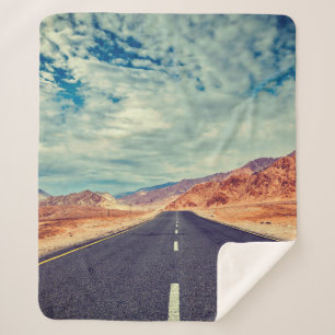 Cobertor Sherpa Viagem do estilo de hipster do do modelo filtrado 