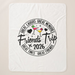 Cobertor Sherpa Viagem Férias 2026 Amigos Grupo Correspondente
