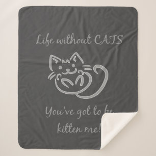 Cobertor Sherpa Vida Diversão Sem Cats Cotação