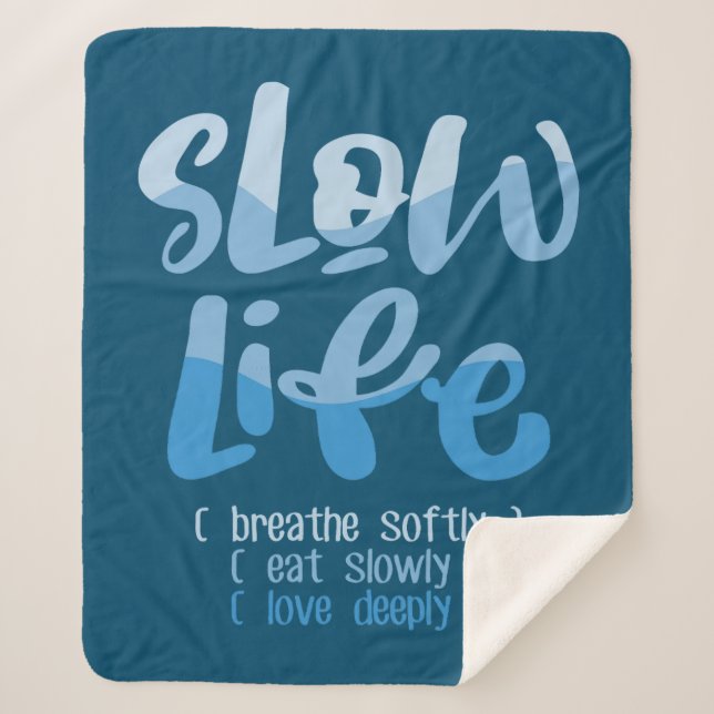 Cobertor Sherpa Vida lenta 2 (Frente)