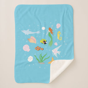 Cobertor Sherpa Vida Oceânica