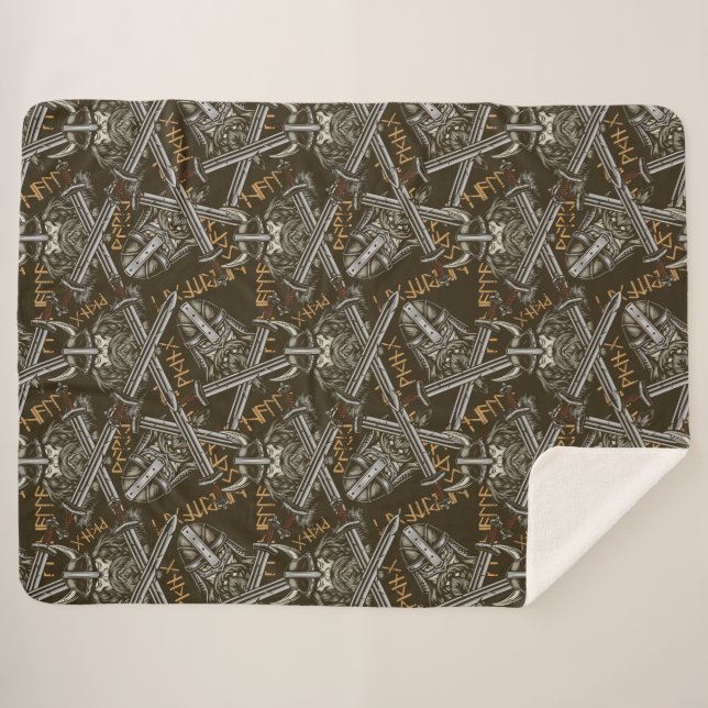 Cobertor Sherpa Vikings (Frente (Horizontal))