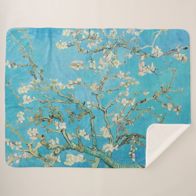 Cobertor Sherpa Vincent van Gogh - Almond Blossom (Frente (Horizontal))