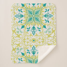 Cobertor Sherpa Vine Pattern (por William Morris)