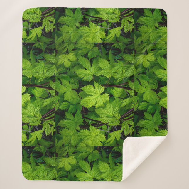 Cobertor Sherpa Vinhas verdes beleza natural (Frente)