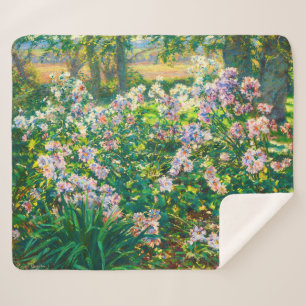 Cobertor Sherpa Vintage Flores bonito Ilustração Windflower