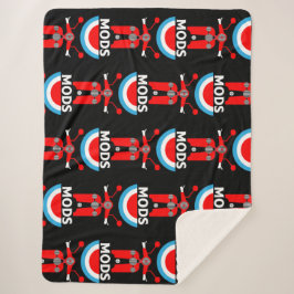 Cobertor Sherpa Vintage Inspirou Os Mods E Rockers Britânicos