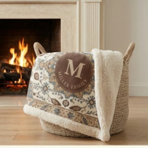 Vintage Persian Floral Warm Ivory and Muted Blue