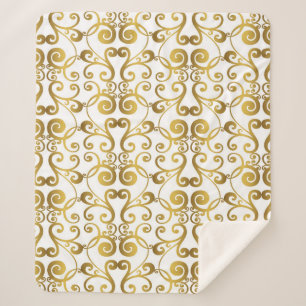 Cobertor Sherpa Vintage set of hand-pintage barroco pintado à mão