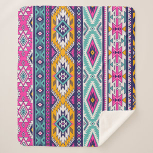 Cobertor Sherpa Vintage tribal Navajo: padrão retrô