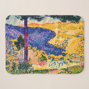Cobertor Sherpa Vintage Valley com pintura de Fir