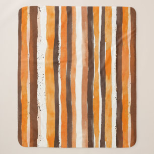 Cobertor Sherpa Vintage Watercolor Striped-Terthy Café(5)