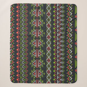 Cobertor Sherpa Vintagem geométrica: conjunto de padrões sem costu