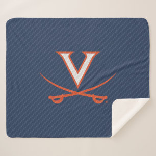 Cobertor Sherpa Virginia Cavaliers Fibra de Carbono