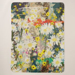 Cobertor Sherpa Visitas - Arte Floral Inspirada pela Natureza -